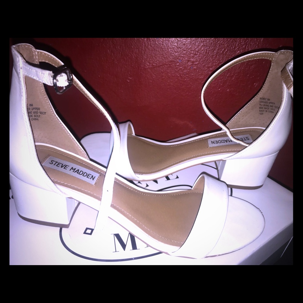 IRENEE Sandal white leather size 8M
